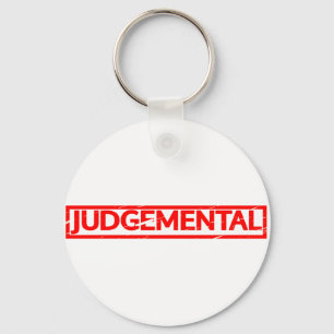 Judgemental Stamp Key Ring