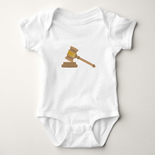 Judges Gavel Baby Bodysuit (Front)