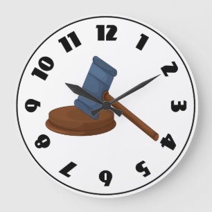 Judges Gavel Clock