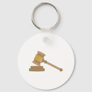 Judges Gavel Key Ring
