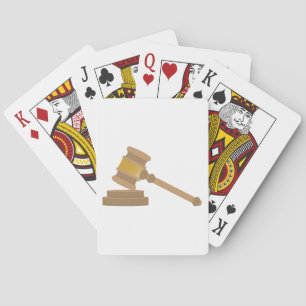 Judges Gavel Playing Cards