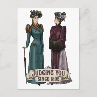 Judging You Since 1895 - Funny History Buff Gift Postcard