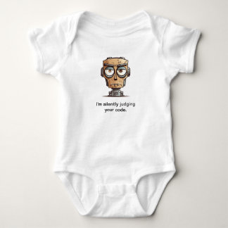 "Judging your code" Baby bodysuit