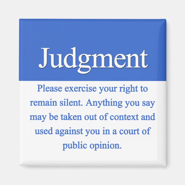 Judgment Magnet (Front)