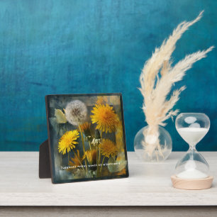 Judgment Makes Weeds of Wildflowers Quote Art Plaque