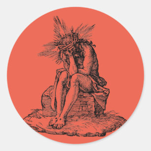 Judgment of Jesus Christ Classic Round Sticker