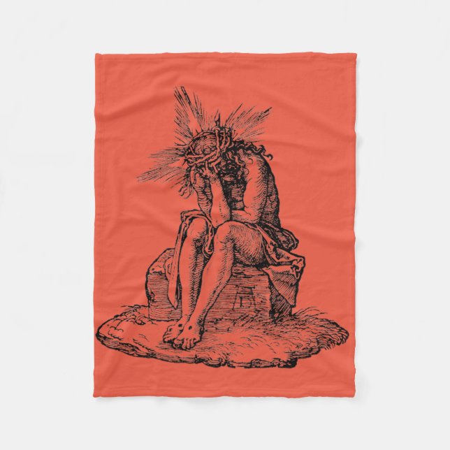 Judgment of Jesus Christ Fleece Blanket (Front)