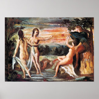 Judgment of Paris by Paul Cezanne Poster
