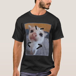 Judgy Kitty Funny Cat Lover Angry Kitten Meme Cute T-Shirt