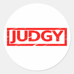 Judgy Stamp Classic Round Sticker
