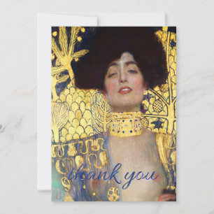 Judith and the Head of Holofernes by Gustav Klimt Thank You Card