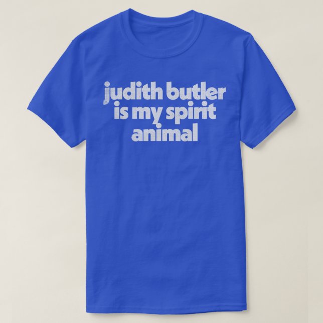 Judith Butler Original Faded Style Typography Desi T-Shirt (Design Front)