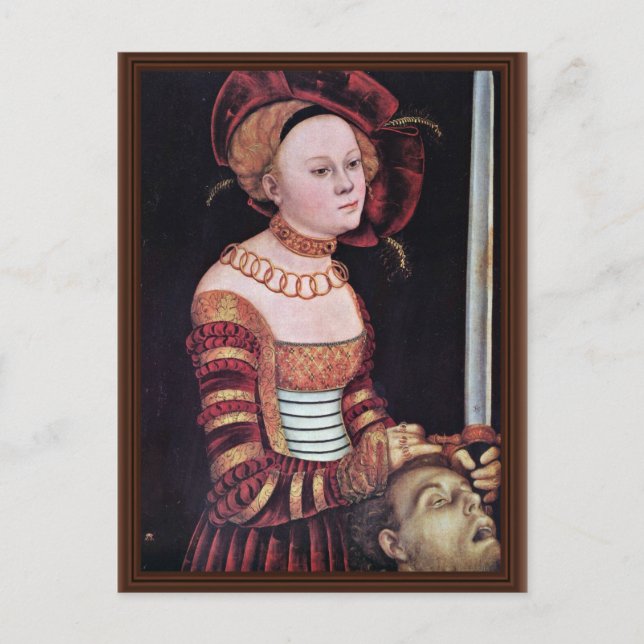 Judith By Cranach D. Ä. Lucas (Best Quality) Postcard (Front)