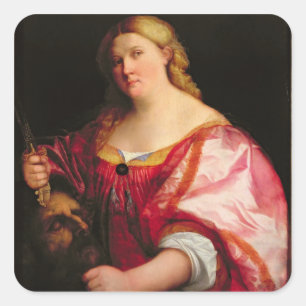 Judith, c.1525-28 (oil on canvas) square sticker