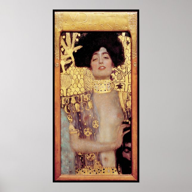Judith,femme fatale,painted by Gustav Klimt, art Poster (Front)