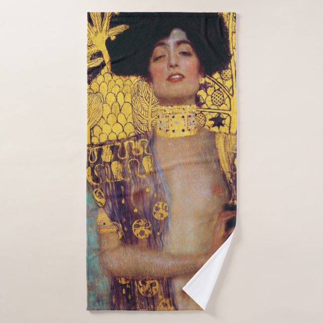 Judith (Lady in Gold), Gustav Klimt Bath Towel (Bath Towel)