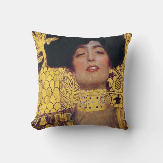 Judith (Lady in Gold), Gustav Klimt Cushion (Front)
