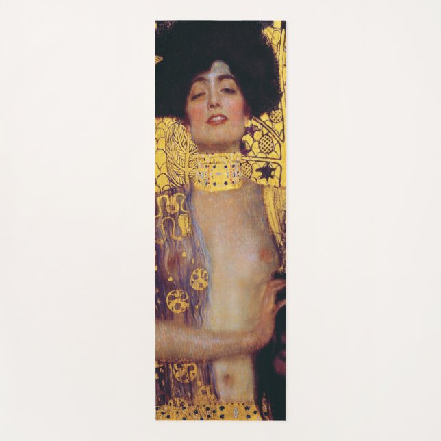 Judith (Lady in Gold), Gustav Klimt Yoga Mat (Front)