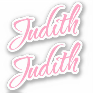 Judith Name in Pink x2