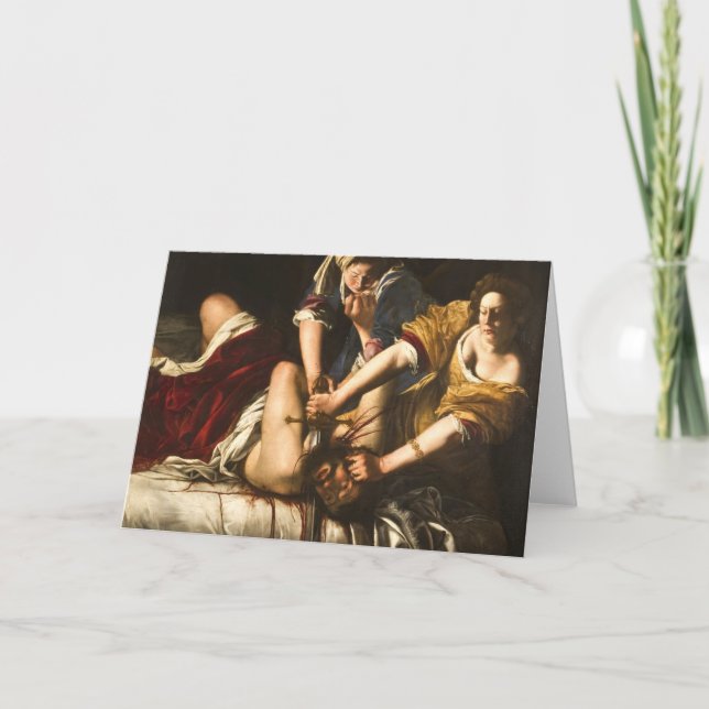 Judith Slaying Holofernes - Artemisia Gentileschi Card (Front)