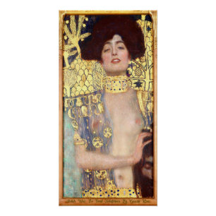 Judith With The Head Holofernes By Gustav Klimt Poster