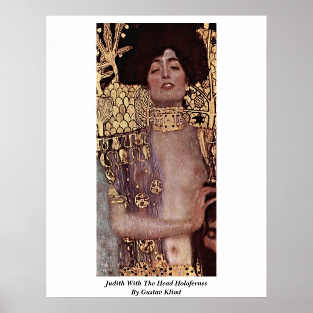 Judith With The Head Holofernes By Gustav Klimt Poster (Front)