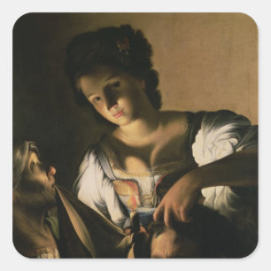 Judith with the head of Holofernes, 1615 Square Sticker