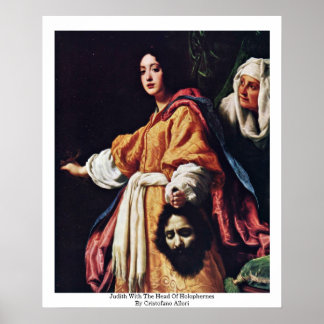 Judith With The Head Of Holophernes Poster