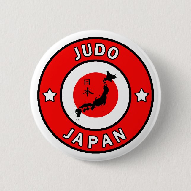 Judo 6 Cm Round Badge (Front)