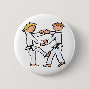 Judo 6 Cm Round Badge