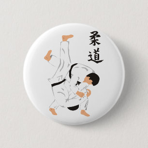 Judo 6 Cm Round Badge