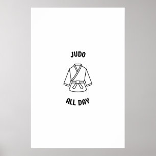 Judo all day poster