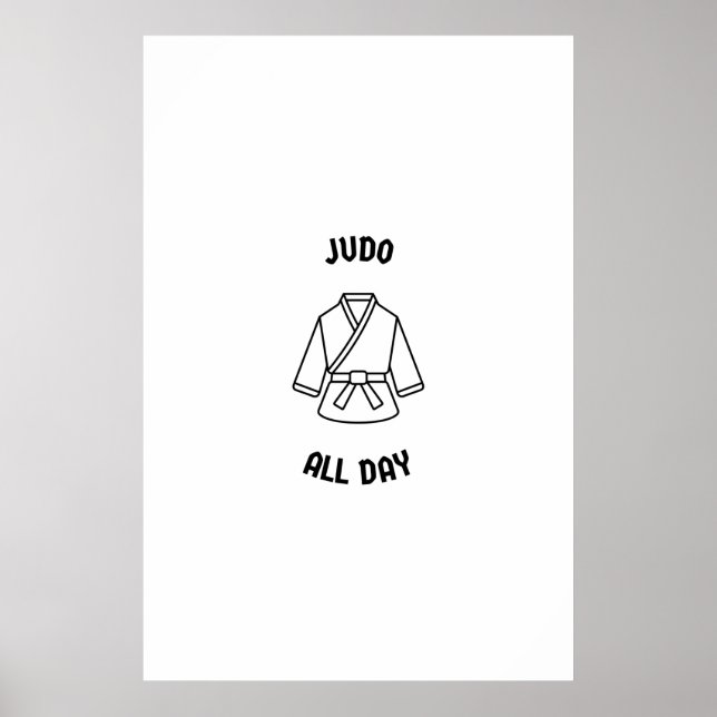 Judo all day poster (Front)