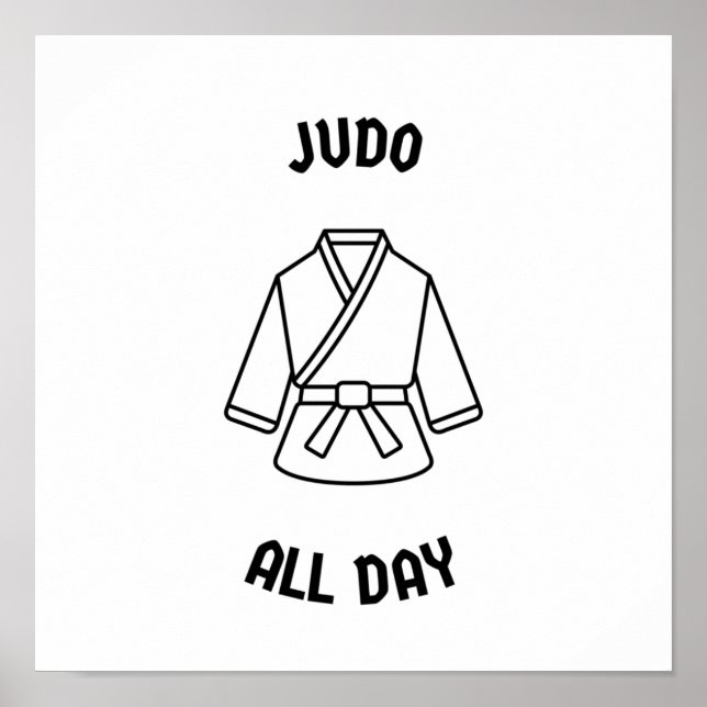 Judo all day poster (Front)