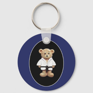 Judo Black Belt Key Ring