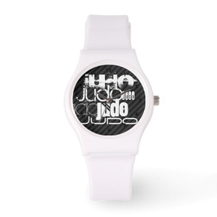 Judo; Black & Dark Grey Stripes Watch