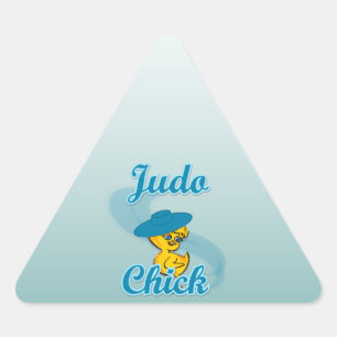 Judo Chick #3 Triangle Sticker