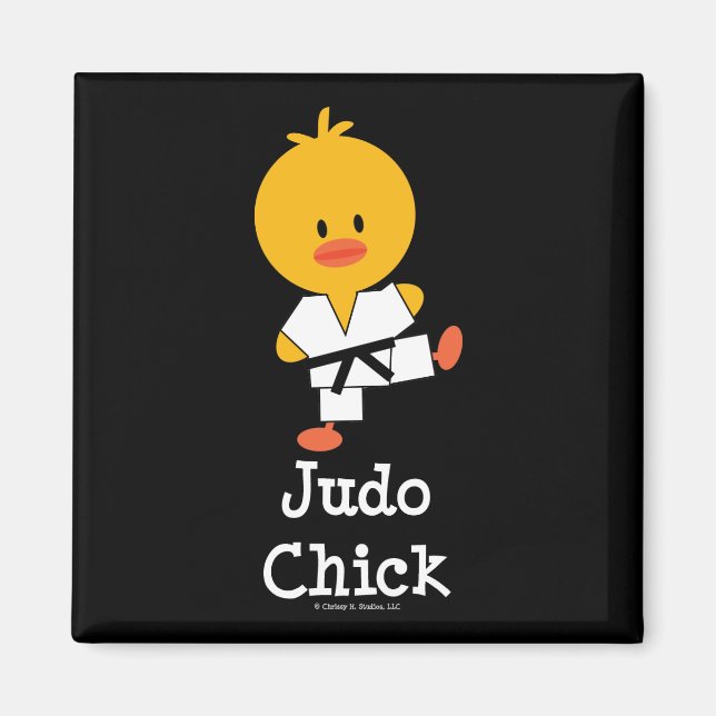 Judo Chick Magnet (Front)