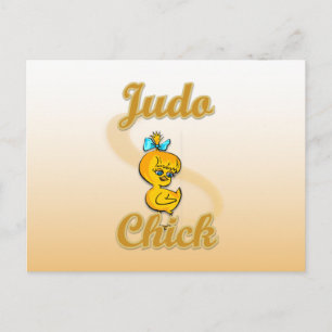 Judo Chick Postcard
