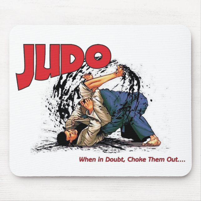 Judo Choke Out Mouse Mat (Front)