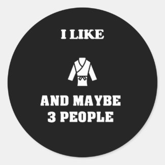 Judo Classic Round Sticker