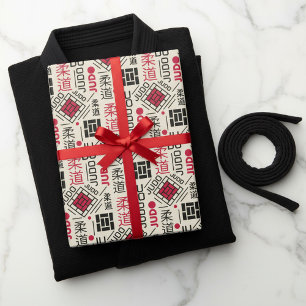 Judo - clean modern geometric pattern wrapping paper