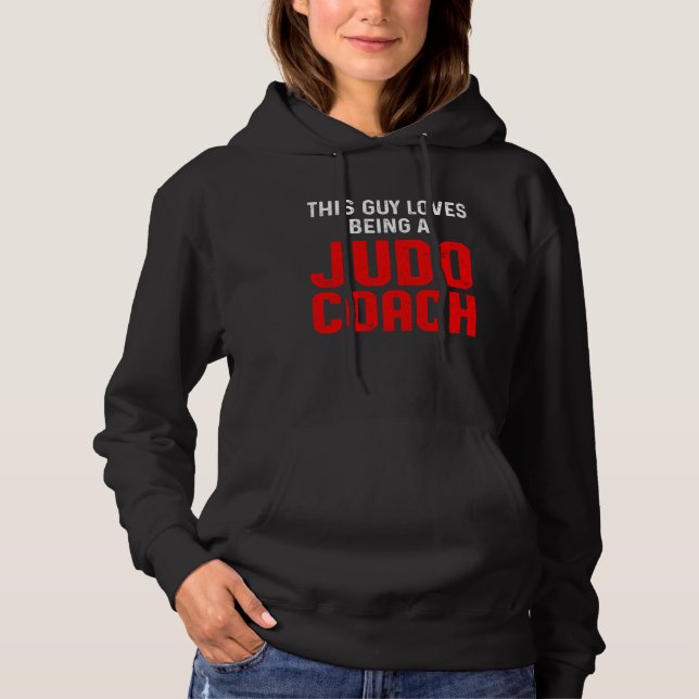 Judo Coach Loves Player Team Instructor Hoodie (Front)