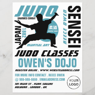 Judo Design, Judo Classes Advertising Flyer