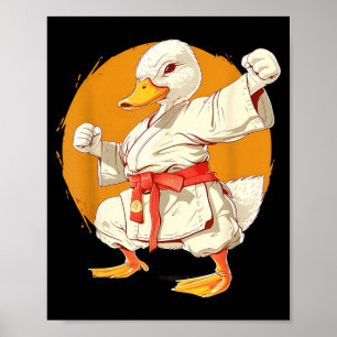 Judo Duck Taekwondo Duck Kung Fu Duck Martial Arts Poster