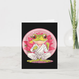Judo Frog Lotus Martial Arts Taekwondo Jiu-Jitsu Card