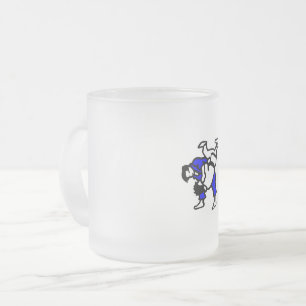 Judo Frosted Glass Coffee Mug