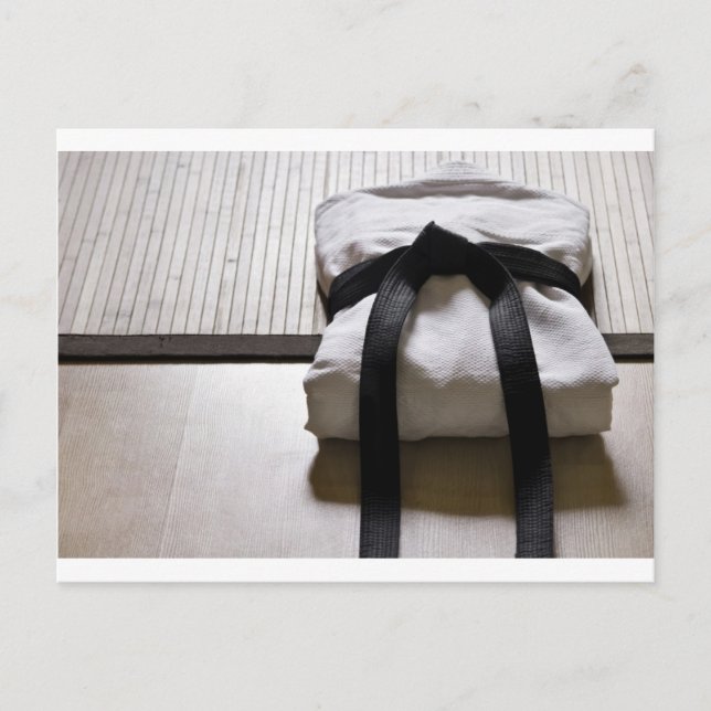 Judo Gi on Tatami mat Postcard (Front)