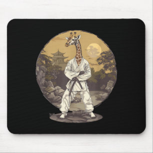 Judo Giraffe Nature Kickboxing Taekwondo Martial Mouse Mat