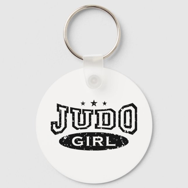 Judo Girl Key Ring (Front)